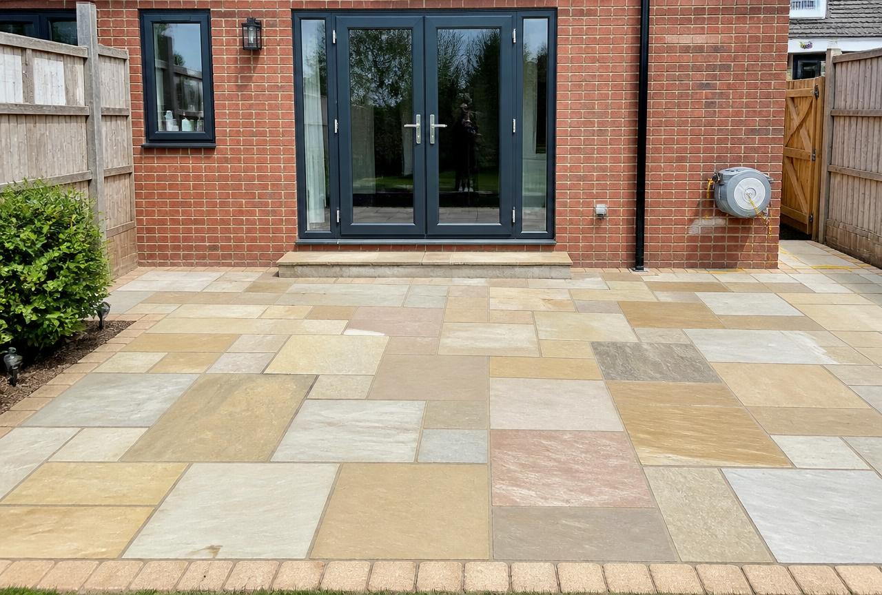 Patio after cleaning